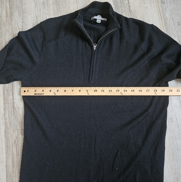 Smartwool Men's Black Wool 1/4 Zip Zip-Up Sweater Medium - Picture 5 of 7